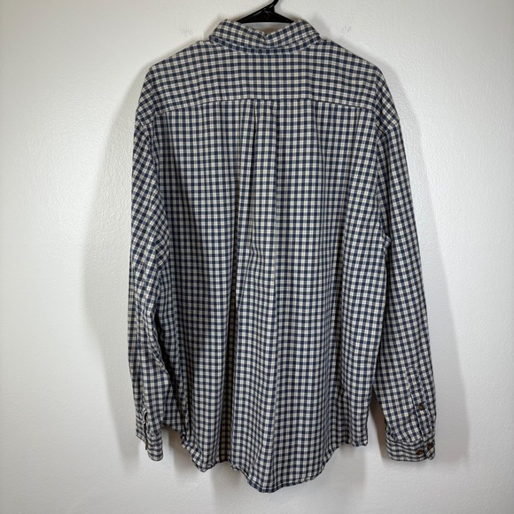 Eddie Bauer XL Button Down Shirt Long Sleeve Plaid‎ Checkered Mens - Picture 3 of 9